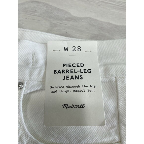 Madewell Womens $148 Pieced Barrel-Leg Jeans NWT Size 28 - Picture 12 of 14
